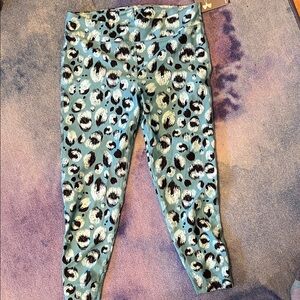 Stylish Kids Printed Leggings - Blue and Black